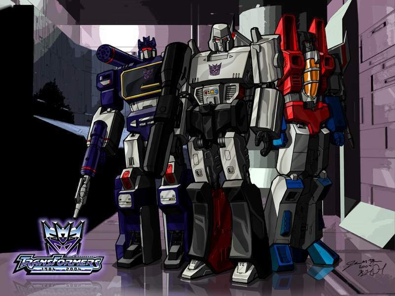 Decepticons standing together