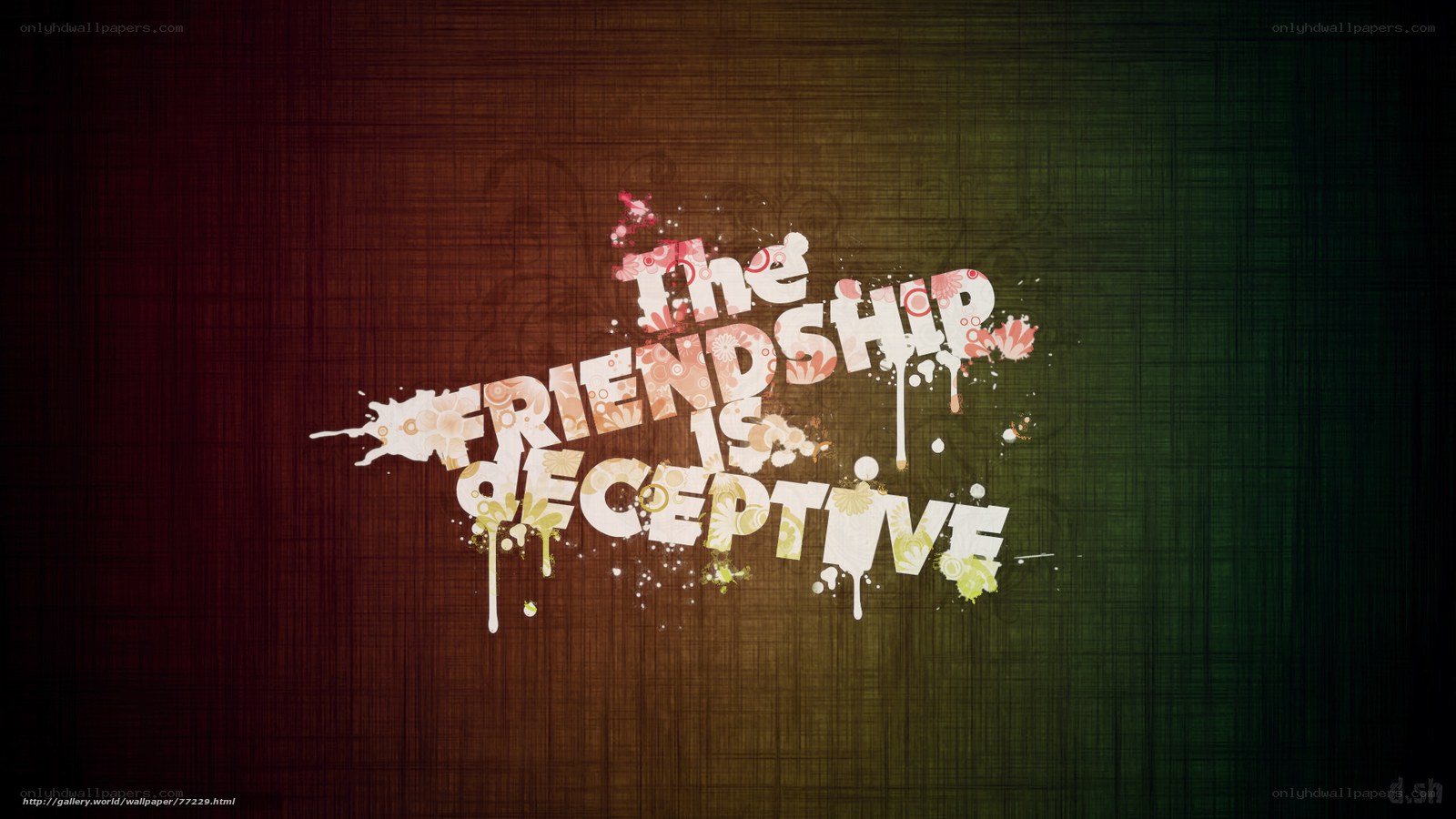 deceptive friendship text art