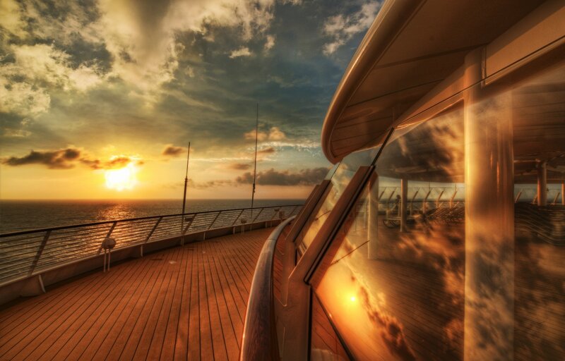 Deck of a Cruise Ship