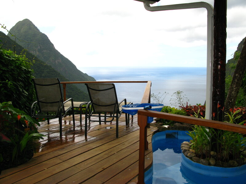 Deck with Chairs and Ocean View