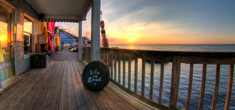 Deck with Ocean View — Blue