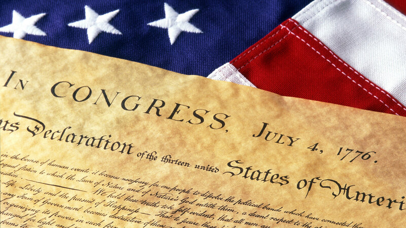 Declaration of Independence — Blue