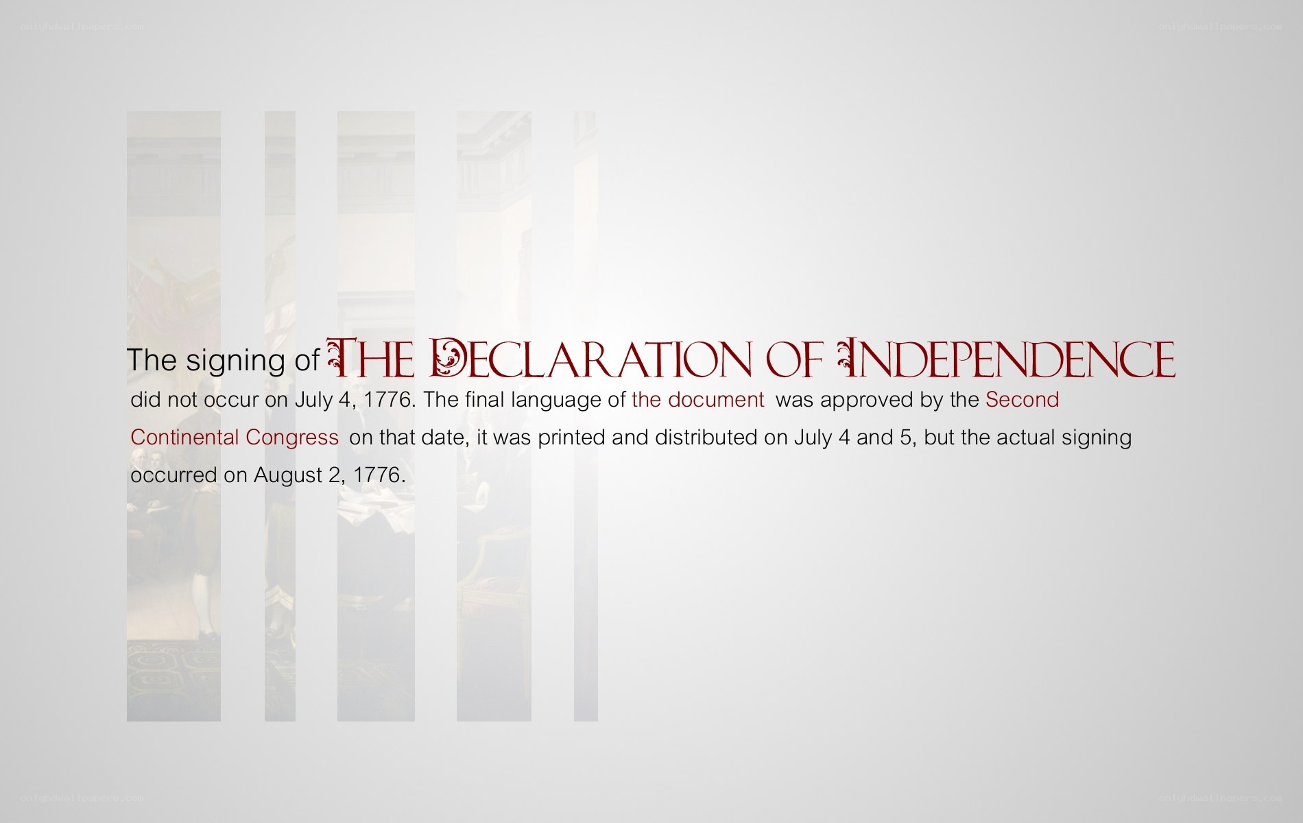 Declaration of Independence signing facts