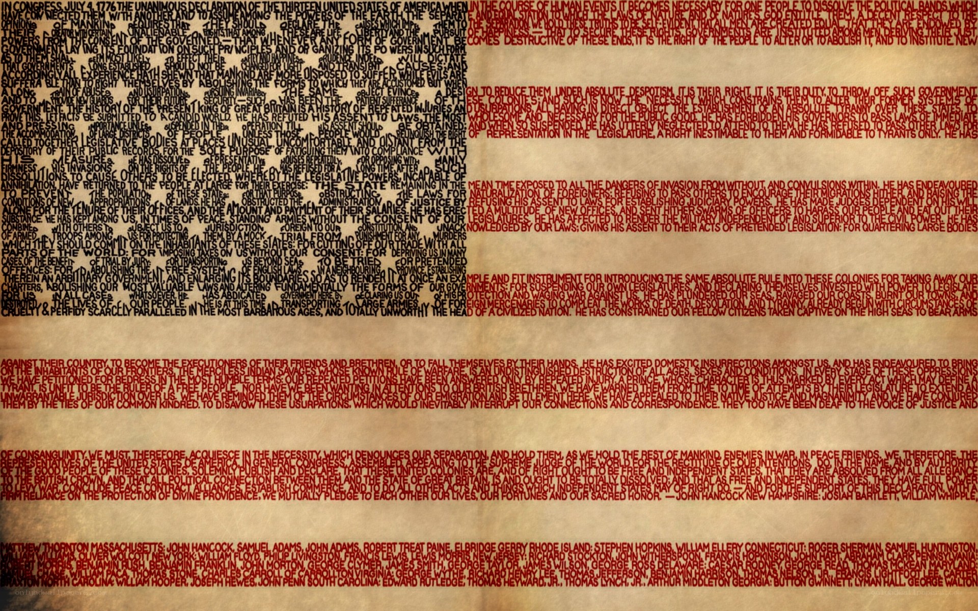 Declaration of Independence text