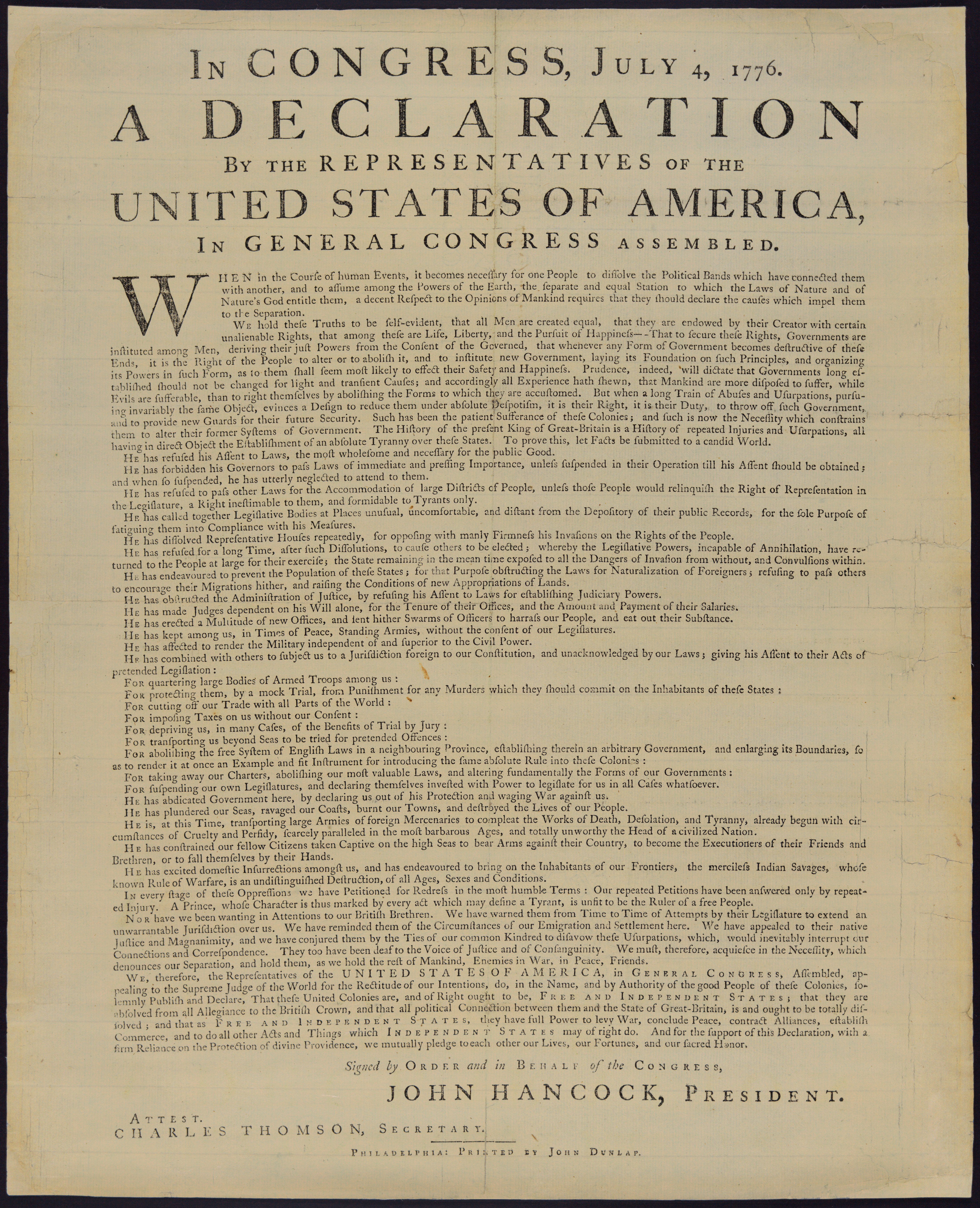 Declaration of Independence