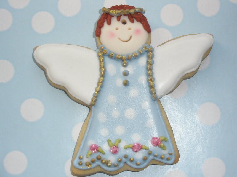 Decorated Angel Cookie