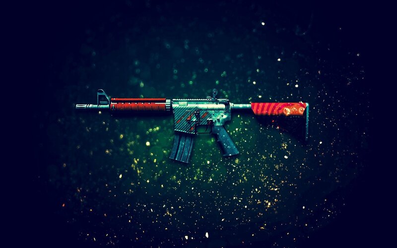 Decorated Assault Rifle — Black, Dramatic