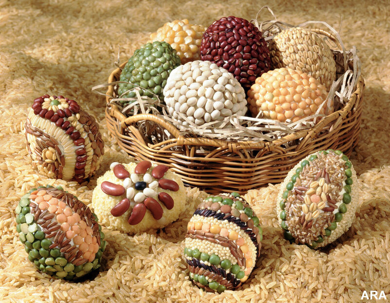 Decorated Beans and Grains