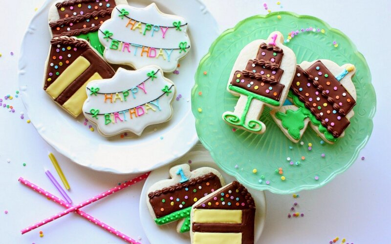 Decorated Birthday Cookies