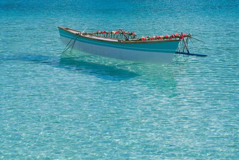 Decorated Boat in Water