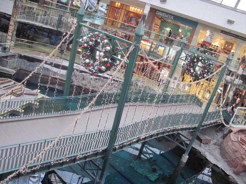 Decorated Bridge in Mall