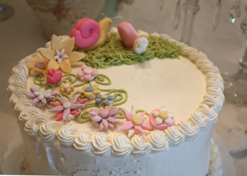 Decorated Cake with Flowers