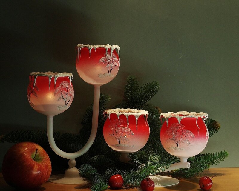 Decorated Candle Holders