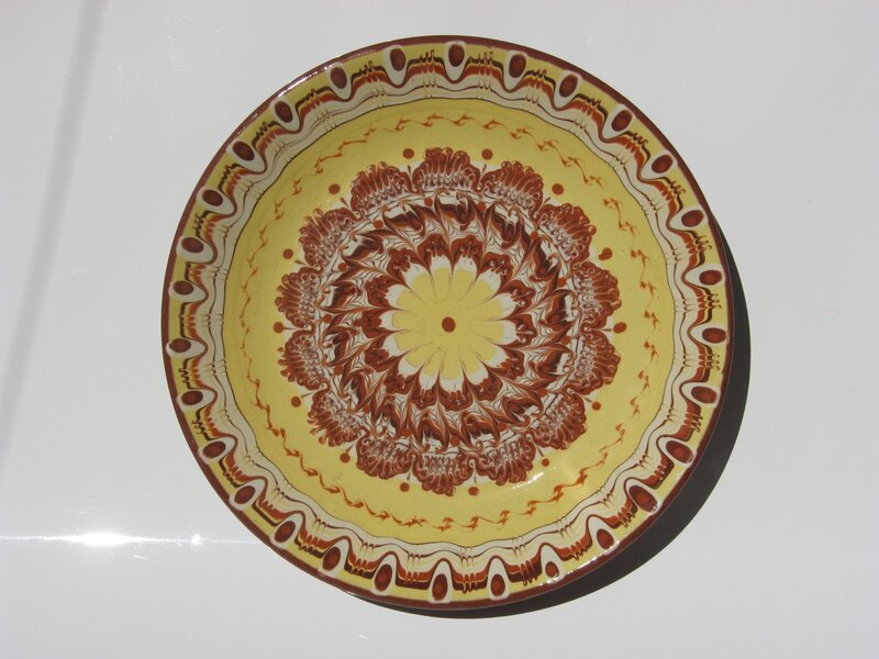 Decorated Ceramic Plate