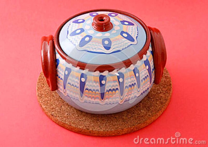 Decorated Ceramic Pot