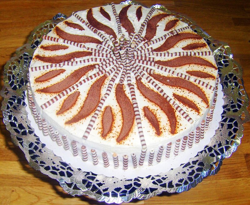 Decorated Chocolate Cake