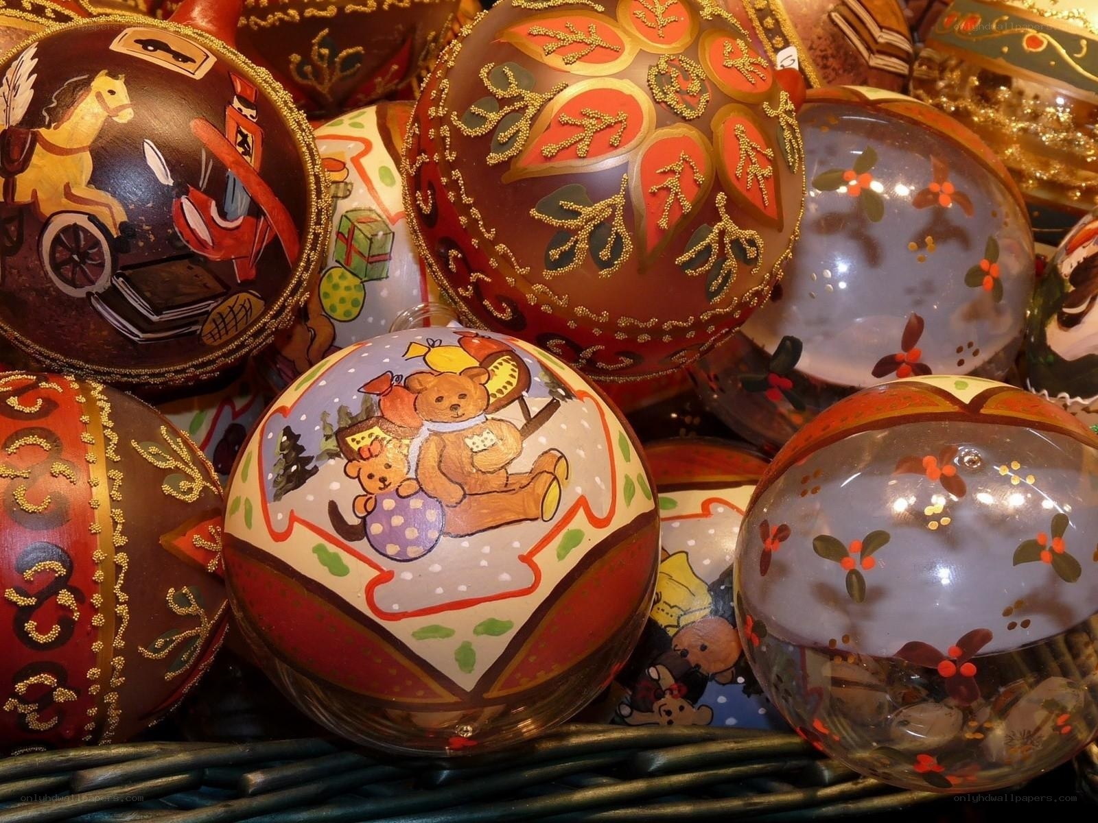 decorated christmas ornaments