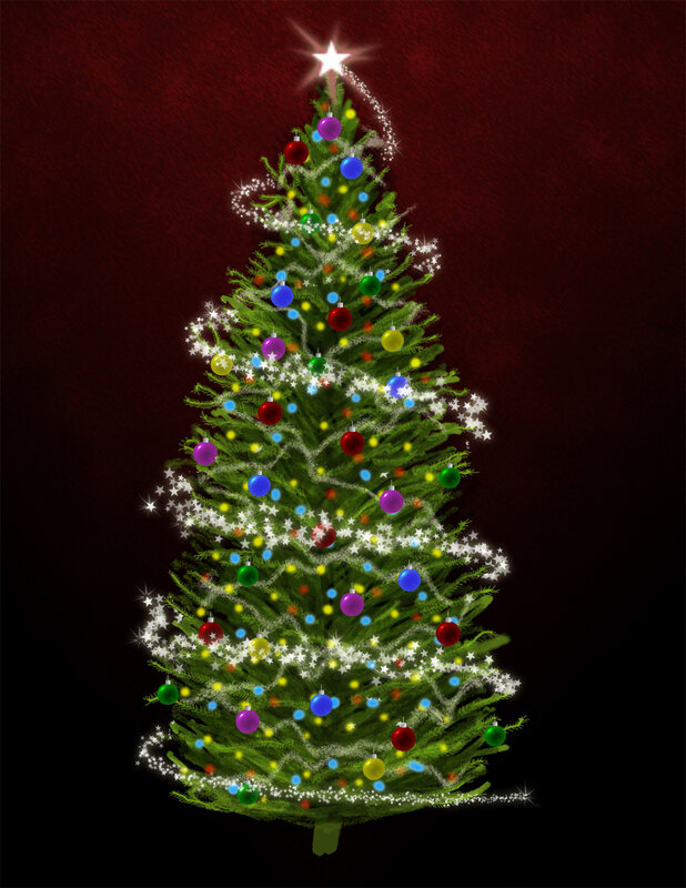 decorated christmas tree