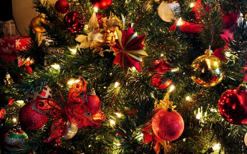 decorated christmas tree