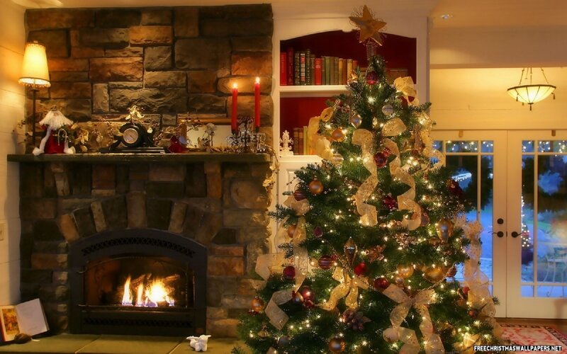 Decorated Christmas Tree — Green, Cozy, Night, Photograph
