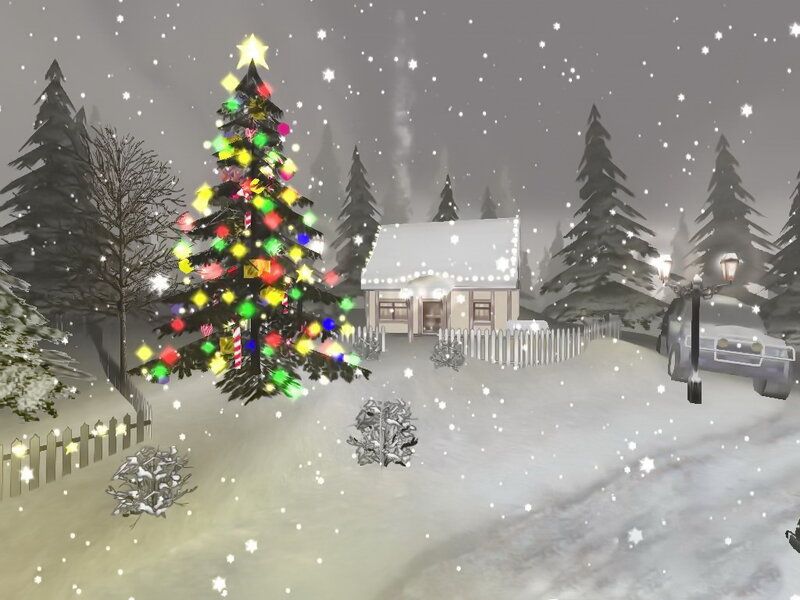 Decorated Christmas Tree — White, Festive, Winter, 3d Render