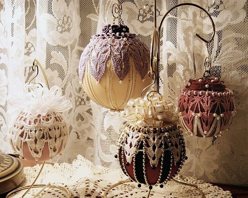 Decorated Crocheted Ornaments