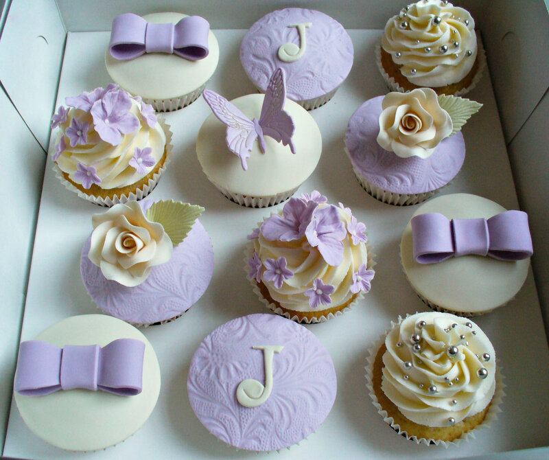 Decorated Cupcakes in Box