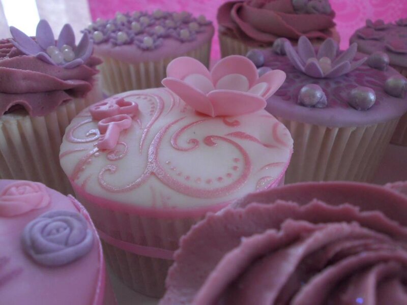 Decorated Cupcakes — Pink, Festive