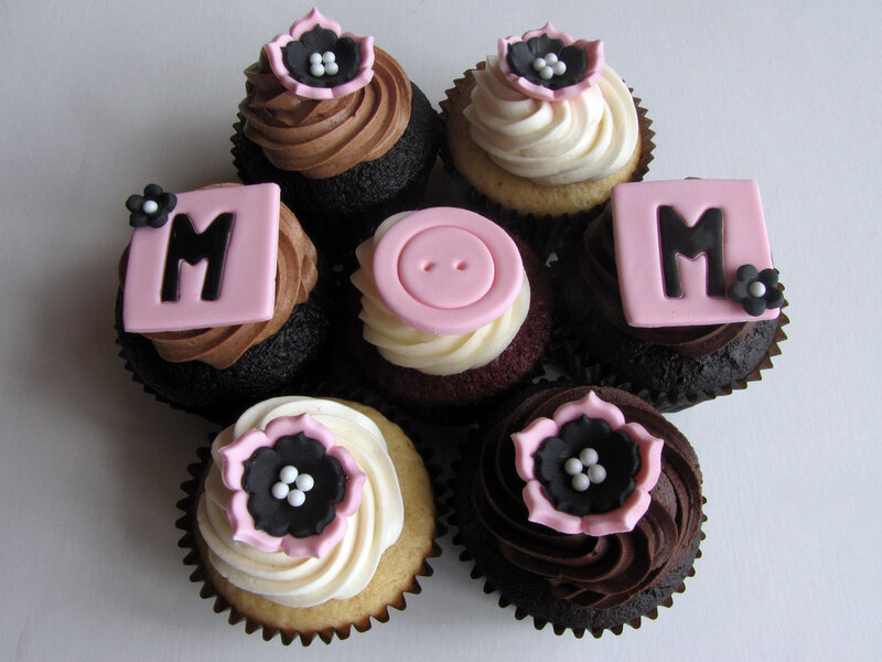 Decorated Cupcakes — Pink