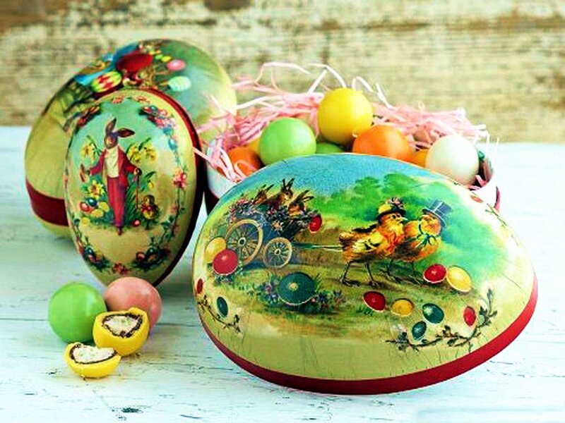 Decorated Easter Egg Boxes