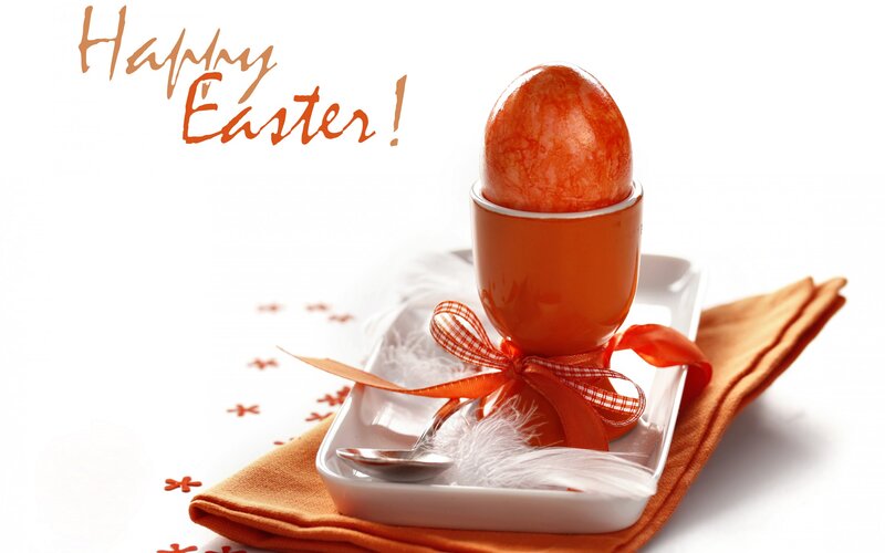 Decorated Easter Egg — Orange