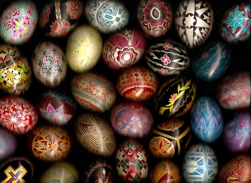 Decorated Easter Eggs — Black