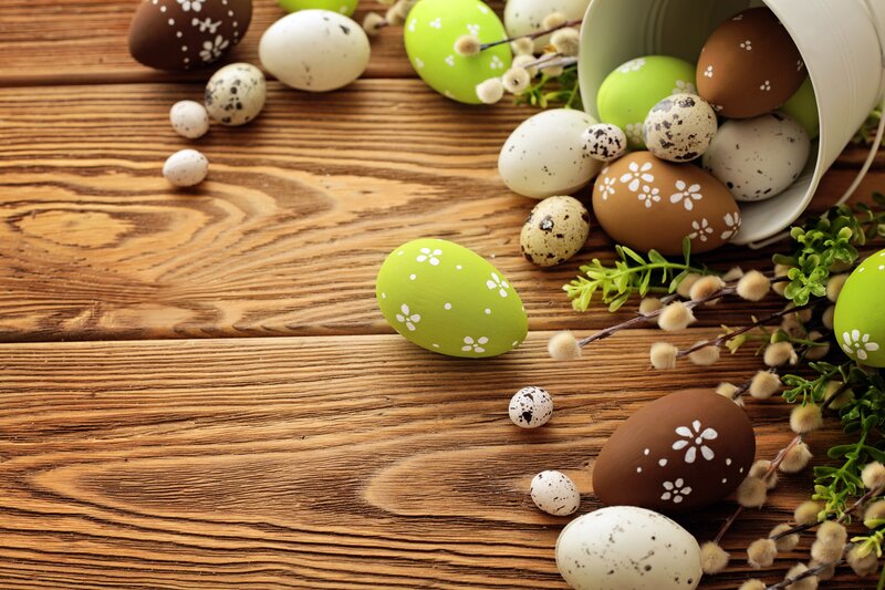 Decorated Easter Eggs — Brown, Festive, Spring, Photograph, Quail Eggs