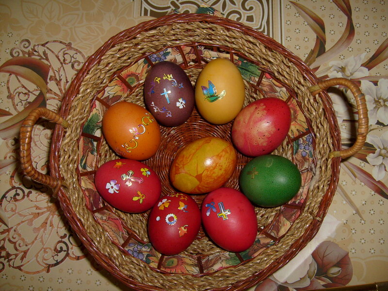 Decorated Easter Eggs — Brown, Festive