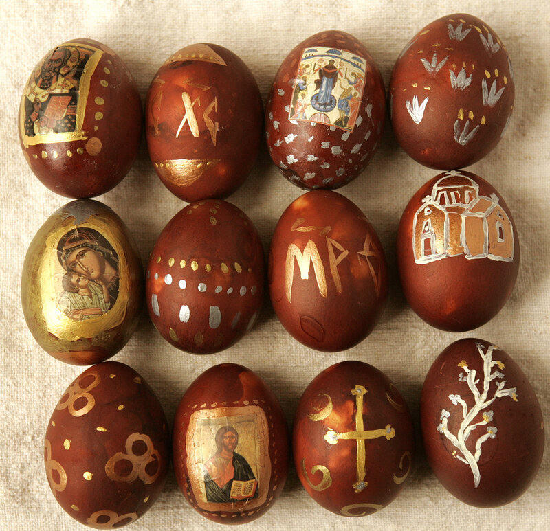 Decorated Easter Eggs — Brown