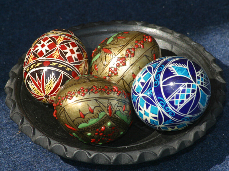 Decorated Easter Eggs — Gold