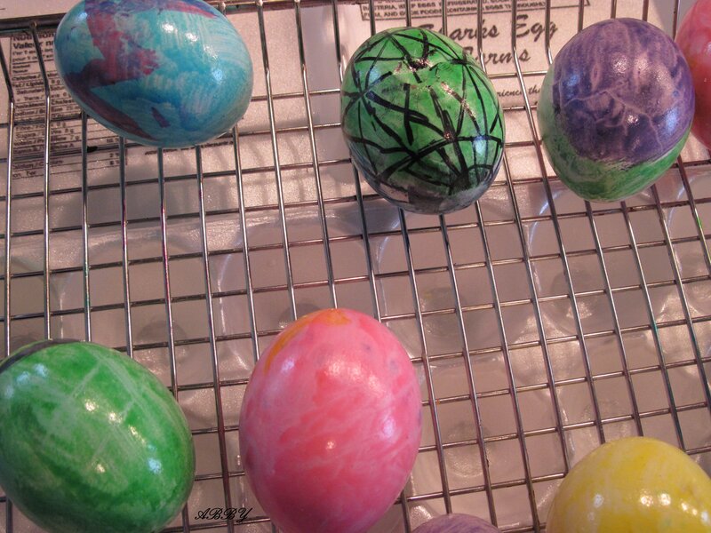 Decorated Easter Eggs — Green, Calm