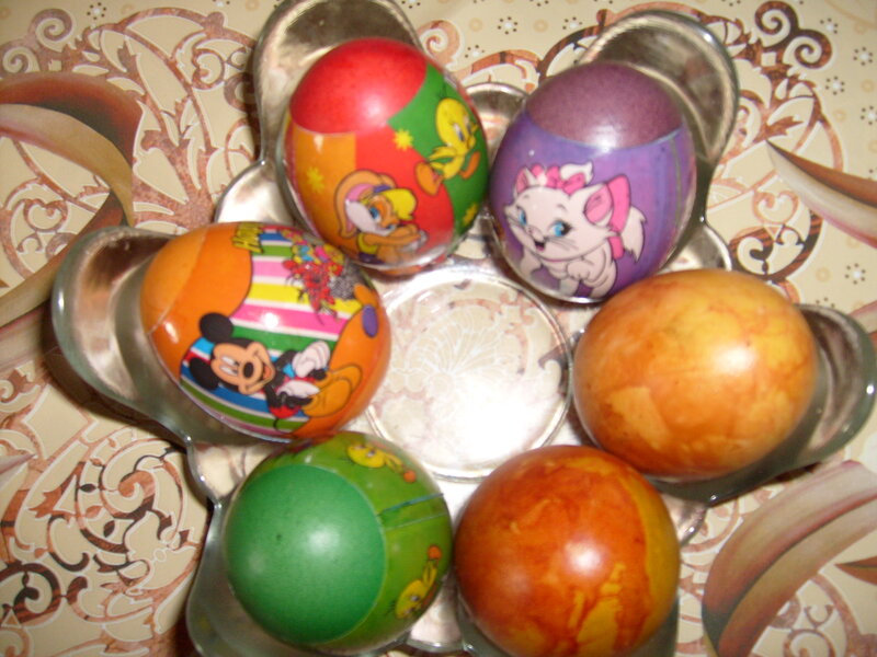 Decorated Easter Eggs — Green, Festive, Photograph, Cartoon Characters