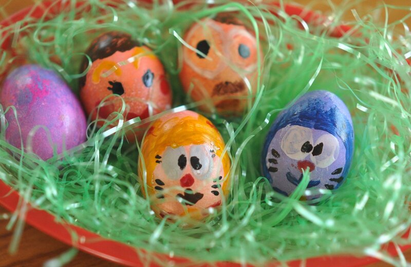 Decorated Easter Eggs — Green, Festive, Photograph, Green Grass