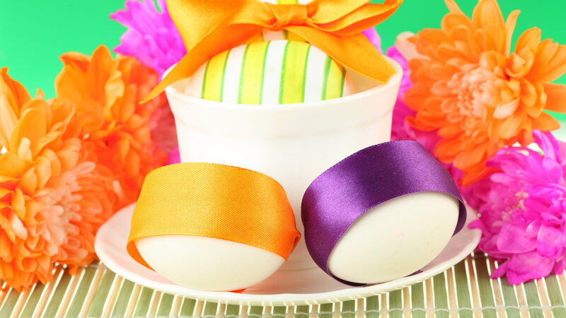 Decorated Easter Eggs — Orange, Festive, Photograph
