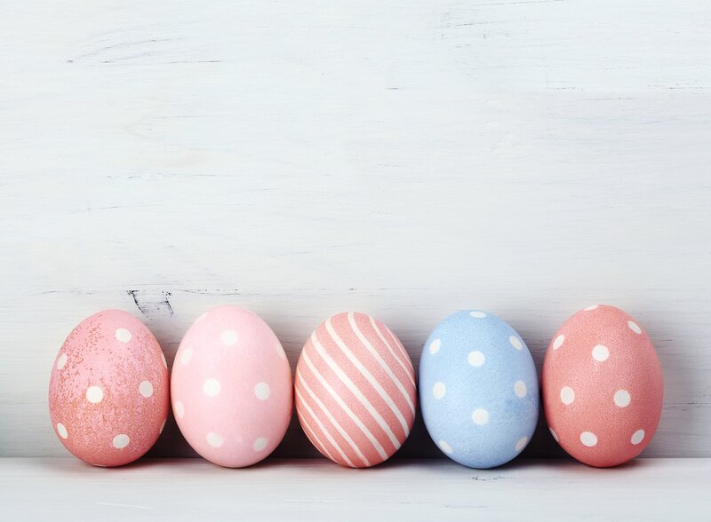 Decorated Easter Eggs — Pink, Calm