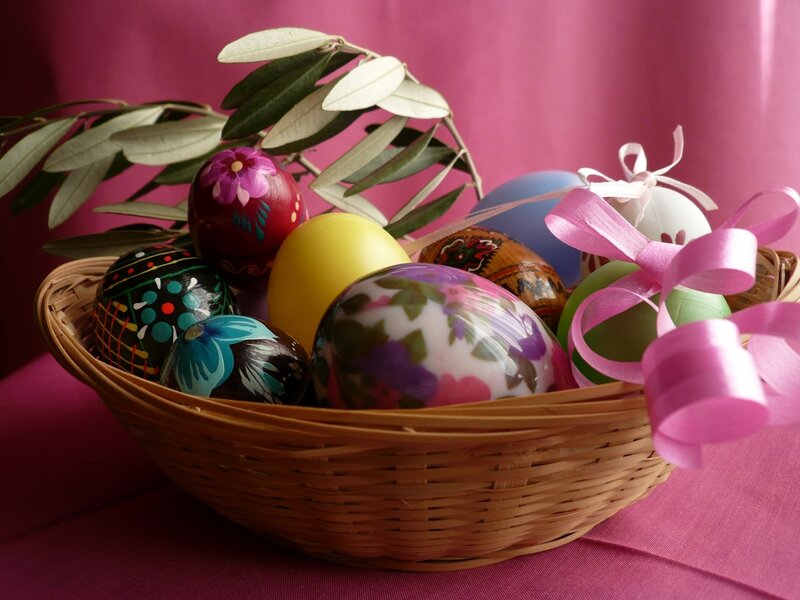 Decorated Easter Eggs — Pink, Festive, Photograph