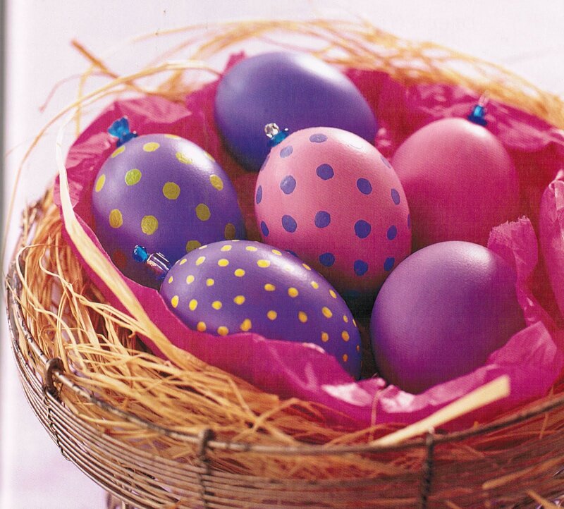 Decorated Easter Eggs — Purple, Festive, Photograph