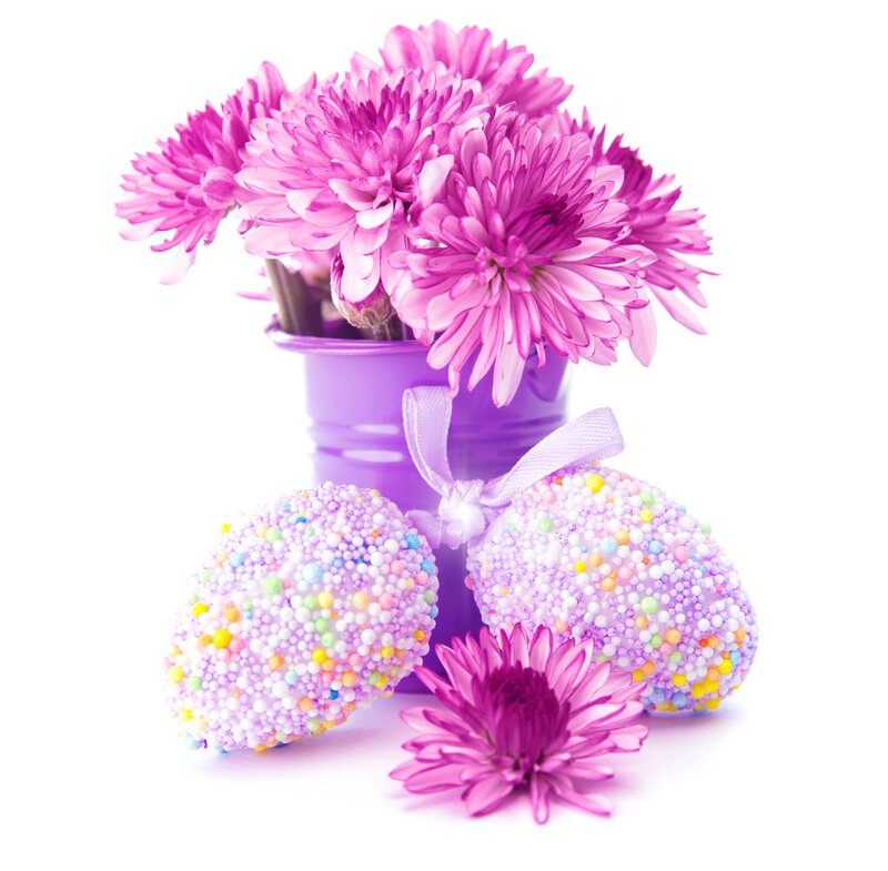 Decorated Easter Eggs — Purple, Festive, Spring, Photograph