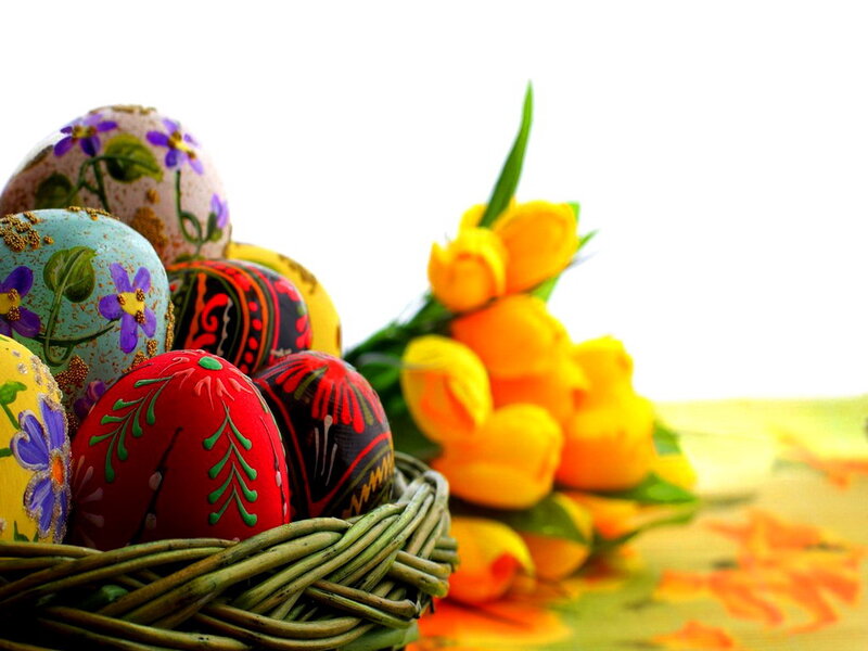 Decorated Easter Eggs — Red, Festive, Spring, Photograph