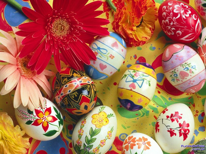 Decorated Easter Eggs — Red