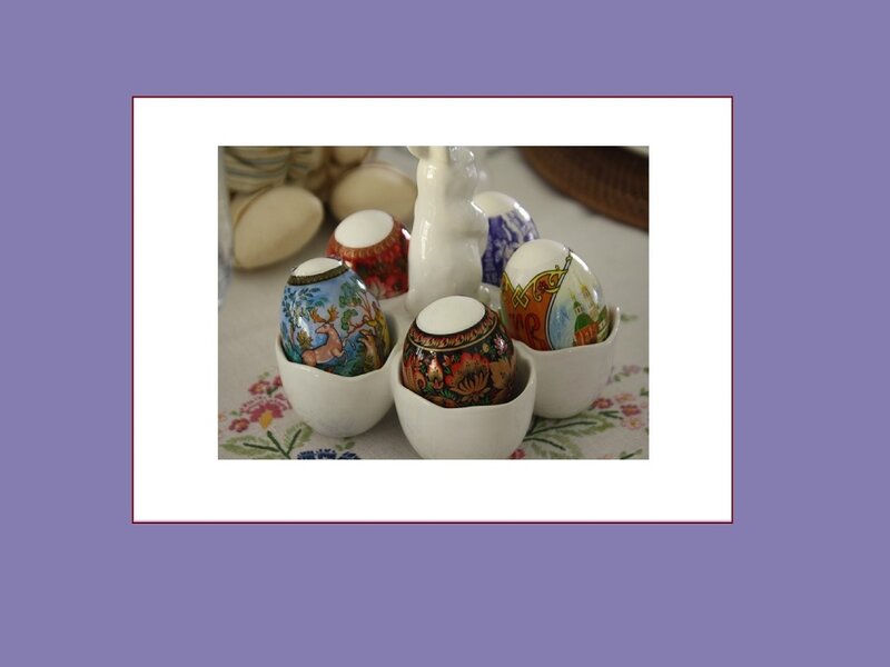 Decorated Easter Eggs — White, Festive, Photograph, Egg Holder