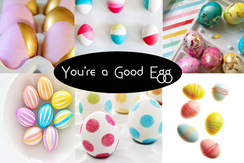 Decorated Easter Eggs — White, Festive, Photograph, Text