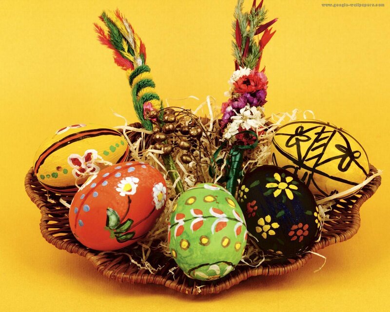 Decorated Easter Eggs — Yellow, Festive, Photograph