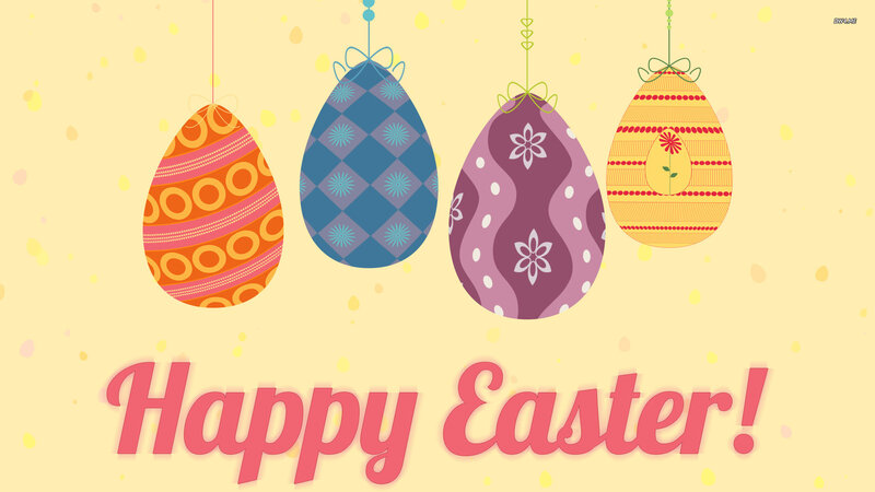 Decorated Easter Eggs — Yellow, Festive, Spring, Vector Art